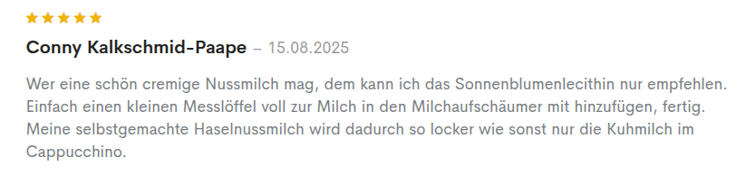 Erfahrung von Conny zum Lecithin