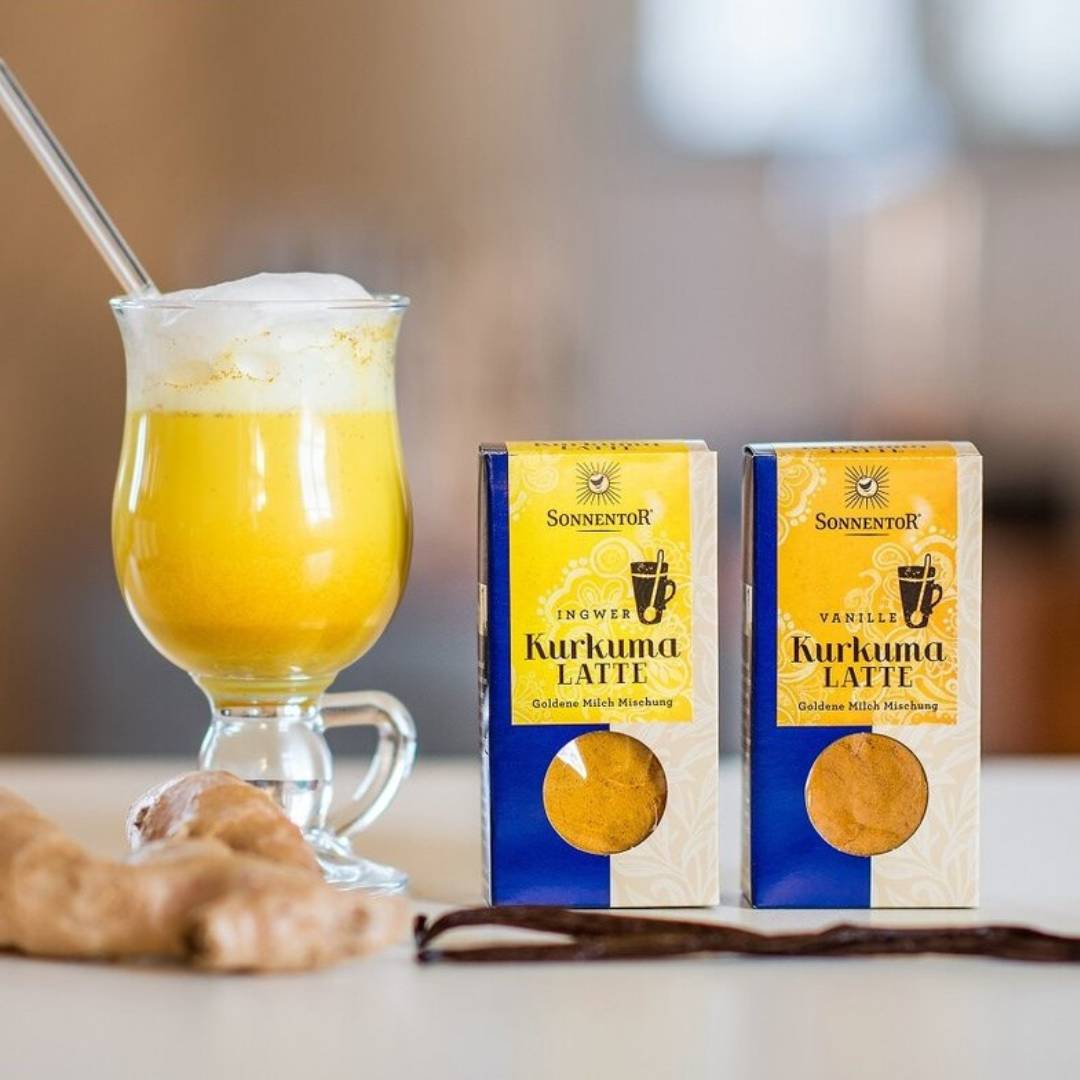 Goldene Milch Kurkuma Latte Sonnentor