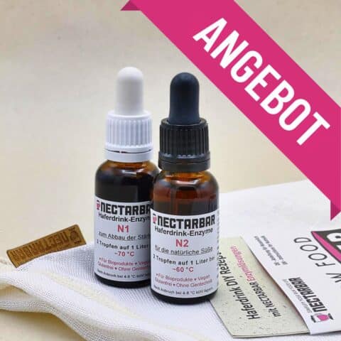 Hafer-Enzym-Set mit Filterbeutel